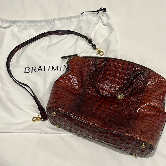Brahmin Pecan Large Duxbury Satchel - Picture 1 of 4